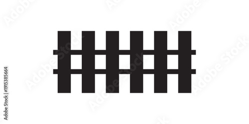 fence, picket wood outline, silhouette fence panel, wooden fence clip art