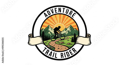 Adventure Trail Rider Mountain Biking Logo.