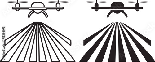 Drones-surveying-agricultural-fields-from-above-with-precision-technology