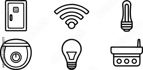 Various-icons-representing-household-appliances-and-devices