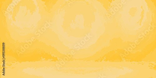 Abstract watercolor painting featuring swirling yellow and gold tones