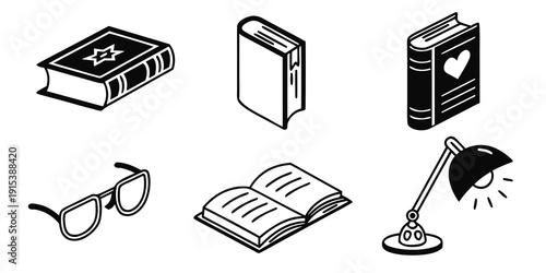 Collection of study materials and accessories for academic success Vector