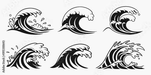 A collection of eight different fish species swimming in various directions Vector