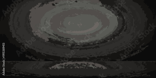 Abstract grayscale image featuring swirling patterns and a subtle face