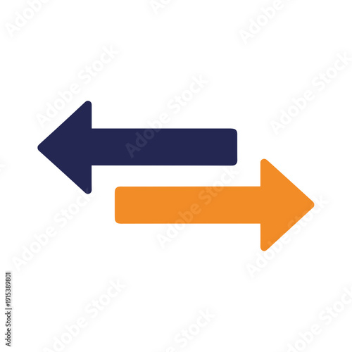 Two Arrows Pointing Different Directions.