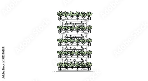 Simple icon representing a vector file with text and a graphic element