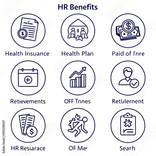 Illustrations of the benefits of regular exercise and physical activity Vector