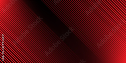 Red diagonal straight line background. Abstract dark striped gradient wallpaper. Red slanted stripes backdrop for flyer, banner, poster, presentation. Masculine linear game or sport texture. Vector