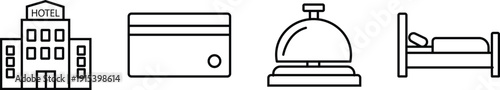 Hotel and hospitality icons