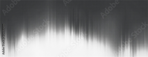 Abstract blue grid pattern with gradient and halftone effect