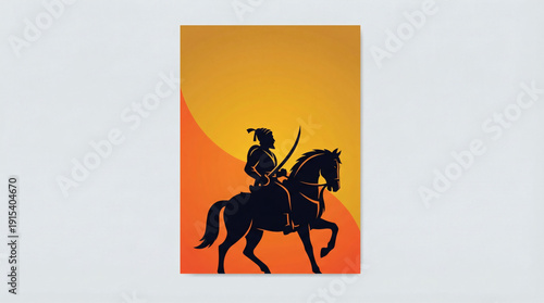 Minimal Shivaji Jayanti Poster 