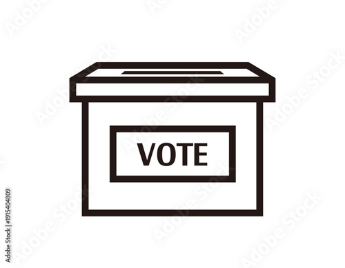 投票箱のイラスト　選挙アイコン