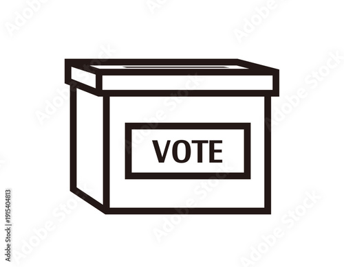 投票箱のイラスト　選挙アイコン