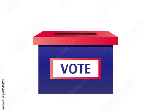 投票箱のイラスト　選挙アイコン