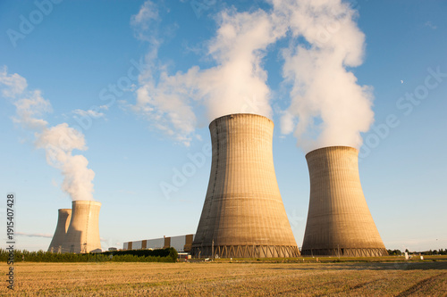 Dampierre Nuclear Power Plant, located in the town of Dampierre-en-Burly, department of Loiret, Centre region, France, Europe