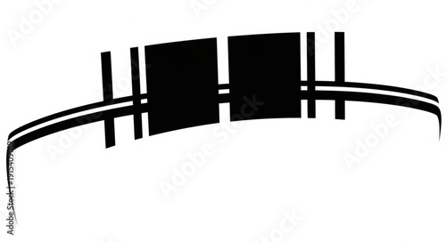 Black Bicycle Brake Caliper Closeup.