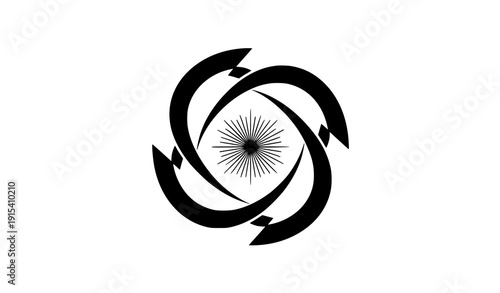Tableau sur toile Abstract Circular Audio Wave Radio Symbol Vector