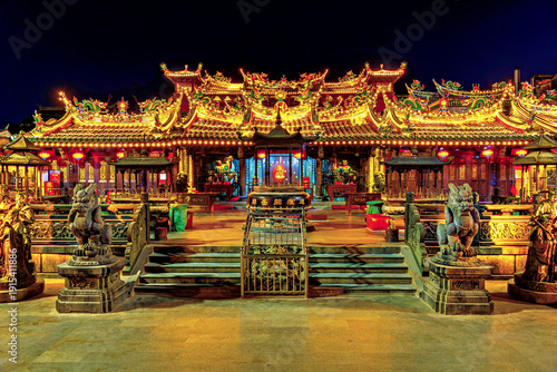 Guandi Temple at night. Quanzhou: Emporium of the World (UNESCO World Heritage), Fujian Province, China