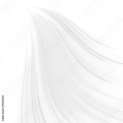 Glowing white streaks flash across a modern urban road. Long exposure lines and radiant energy waves express rapid traffic and motion. Vector illustration PNG.