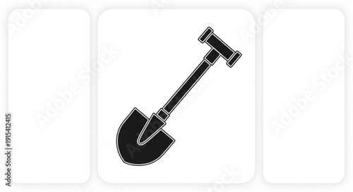 Black Pickaxe Tool Garden Equipment.