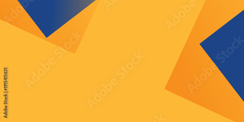 Modern Abstract blue yellow banner geometric shapes background. Vector abstract neutral