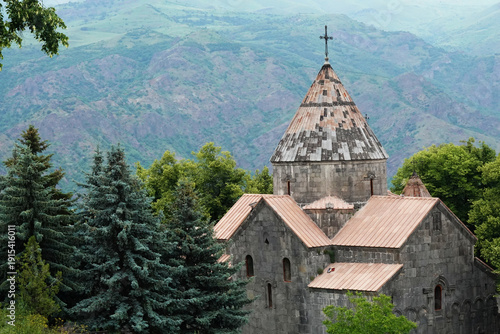 Sanahin Monastery Complex, a monastery dating back to the 10th century, featuring elaborate vaulted interiors & stone carvings, Debet canyon, northern Armenia