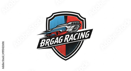 BRGAG Racing Logo Racing Car Emblem.