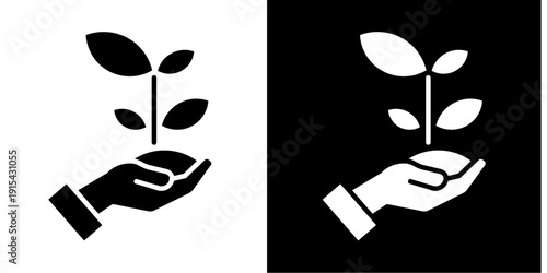 Sprout  Icon Set White Glyph Style Collection
