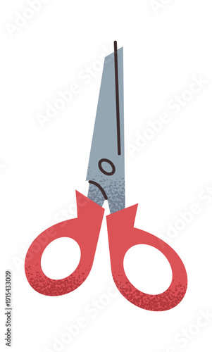 Paper scissors school stationery sticker