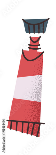 Red acrylic paints school stationery