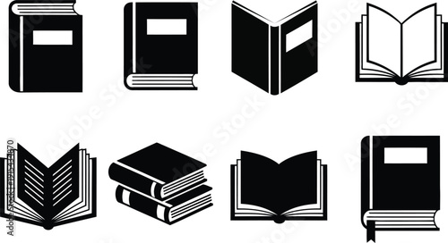 Collection of various book illustrations in black and white