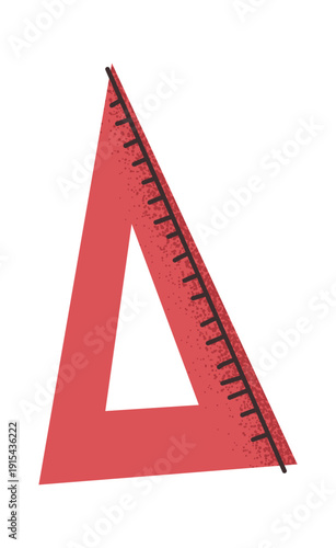 Triangle ruler geometry lesson supply