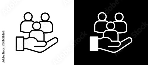 Social Contribution linemixed icon