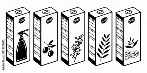 A collection of various books stacked neatly on a shelf. Vector