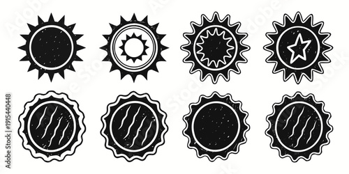A collection of intricate and diverse gear designs showcasing various styles and patterns Vector