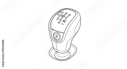 Car Gear Shift Lever Control.