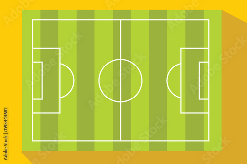 Soccer Football Game Field Top View. Vector Stock Vector.eps