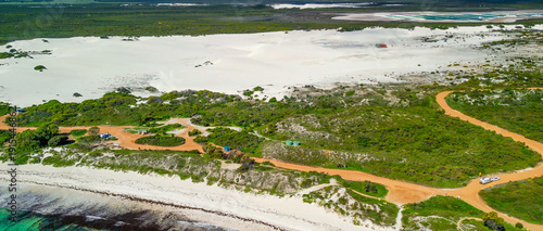 Wallpaper Mural Stunning drone perspective of Sandy Cape Reserve in Jurien Bay, showcasing untouched coastal beauty Torontodigital.ca