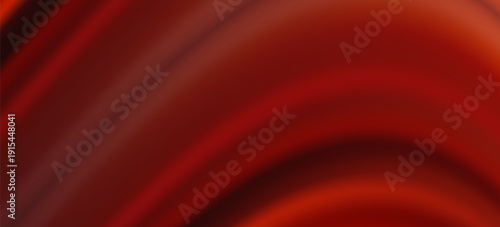 3d rendering of red abstract glass background. An abstract background features a gradient of red and dark red colors, creating a smooth, wave-like transition.
