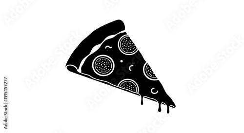 A Delicious Slice of Pepperoni Pizza with Dripping Cheese.