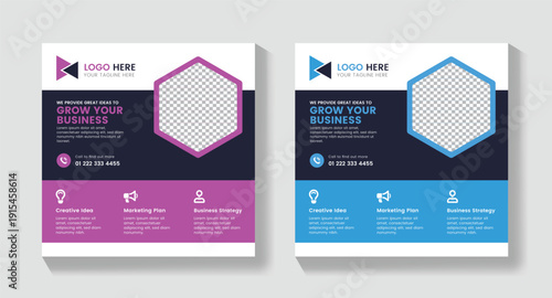 business card template, Corporate Flyer Template | Print Ready 