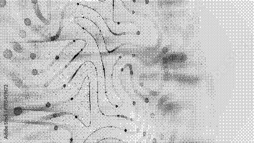 Halftone pattern with gradient effect