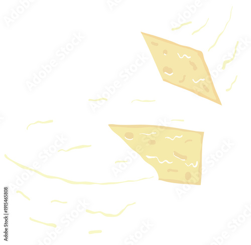 カマンベールチーズのイラスト