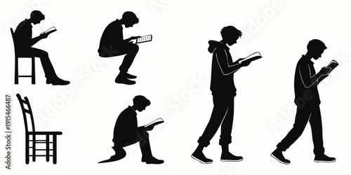 Diverse individuals engaged in various activities while using mobile devices Vector