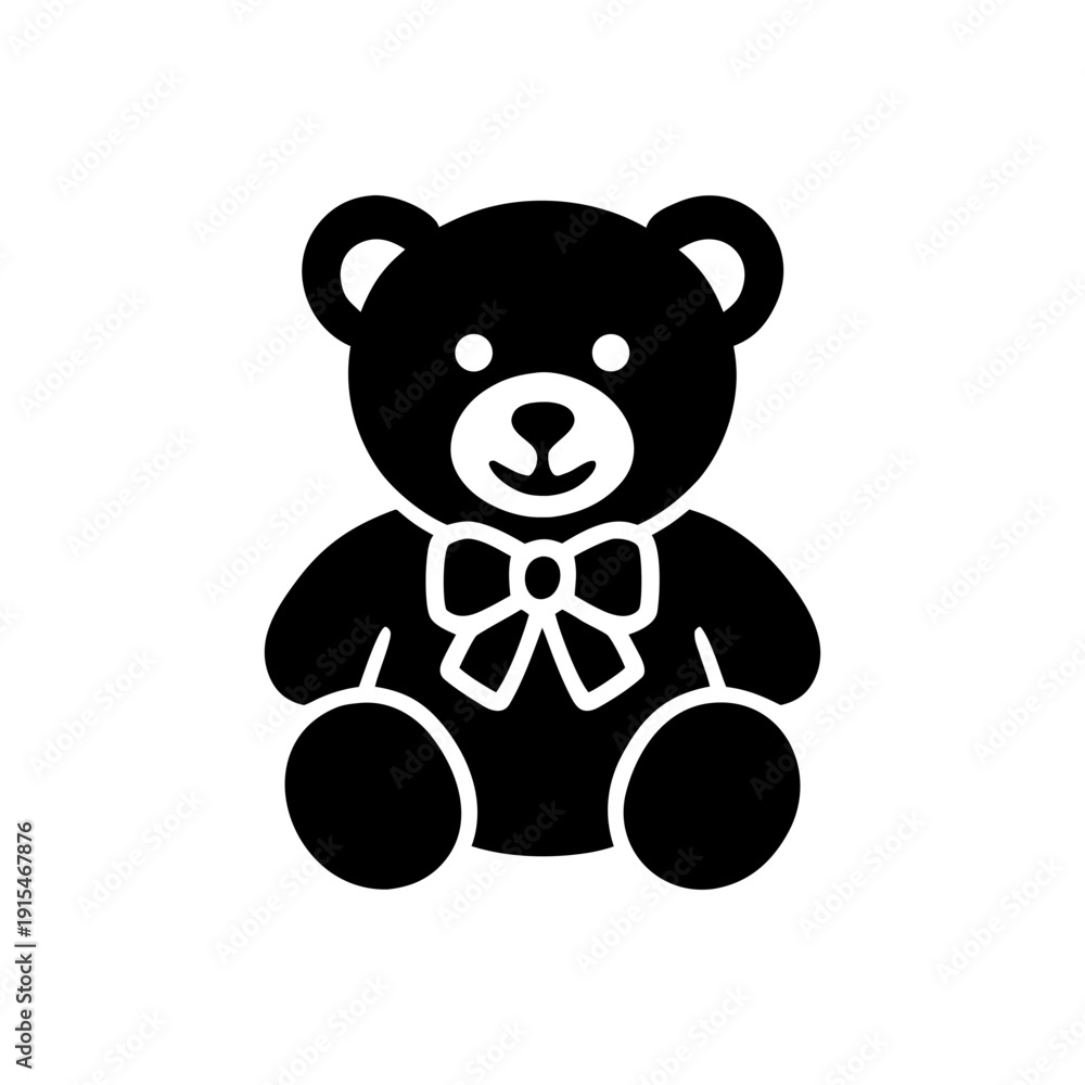 Obraz premium Plush Comfort Teddy Bear Icon