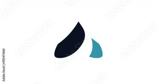 A professional set of vector illustrations featuring water drop icons and sailboat silhouettes designed for a nature or sea business logo