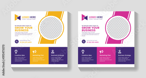 Professional Business Flyer Template ,Print Ready , Marketing Agency Social Media Post Template, Agency Social Media Post Template, Social Media Post Template , Facebook Post, ,LinkedIn Post
