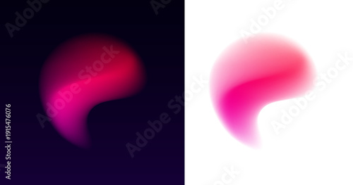 Dynamic glowing gradient sphere with flowing liquid layers, subtle aurora shimmer, and smooth neon glow. vector
