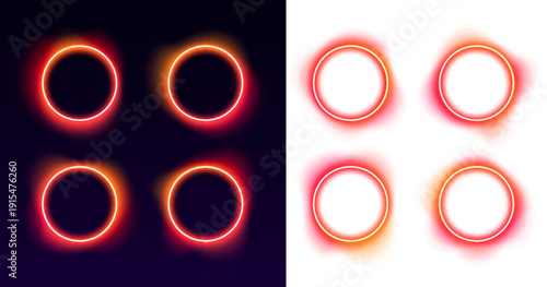 Abstract vibrant gradient circle with luminous halo and soft blended transitions for modern branding. vector
