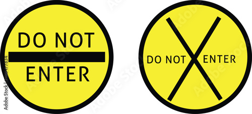 do not entry, warning sign vector